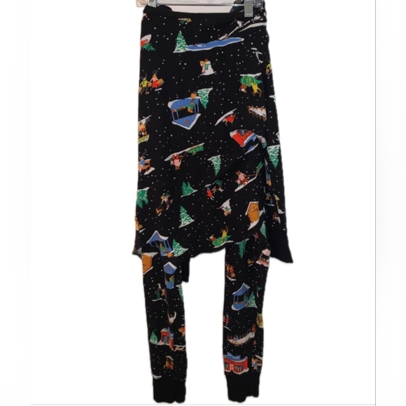 Old Navy Black Holiday Print Kids Leggings - Picture 1 of 2